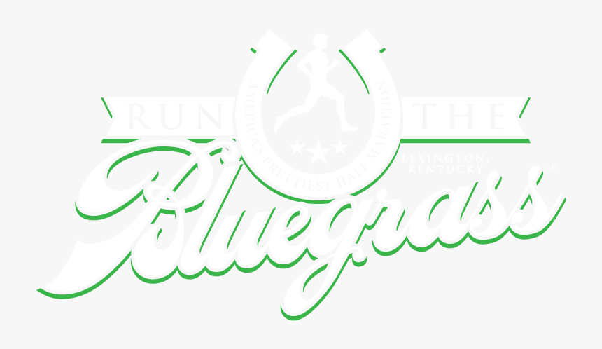 Runthebluegrass Logo White With Green - Graphic Design, HD Png Download
