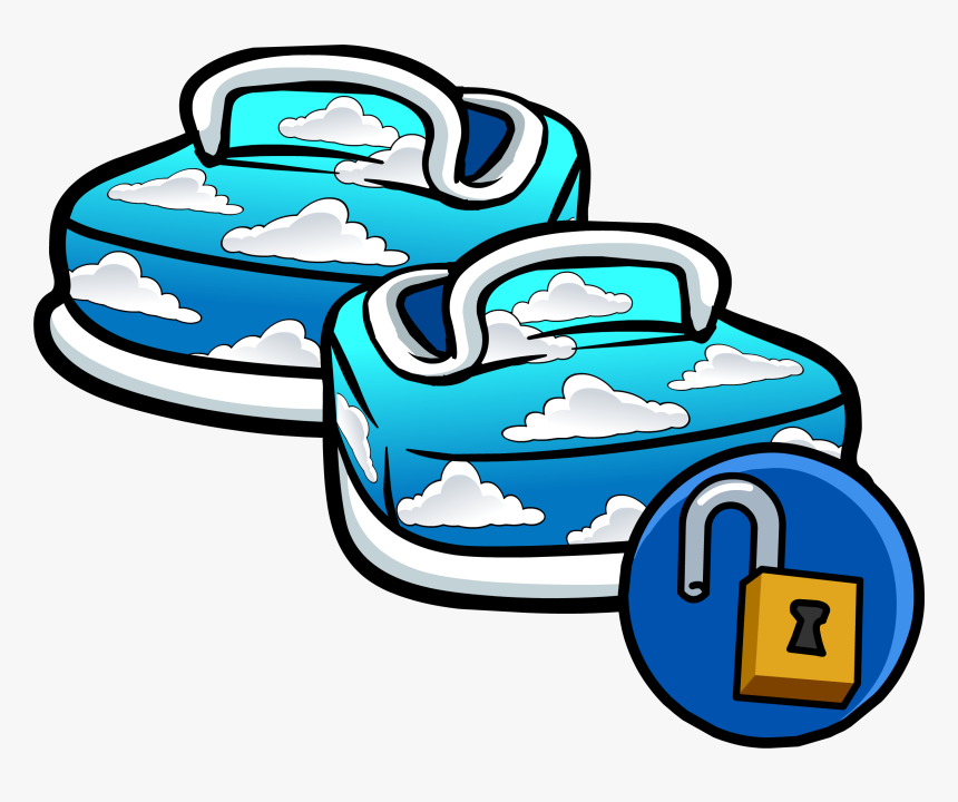 Club Penguin Rewritten Wiki - Club Penguin Cloud Shoes, HD Png Download