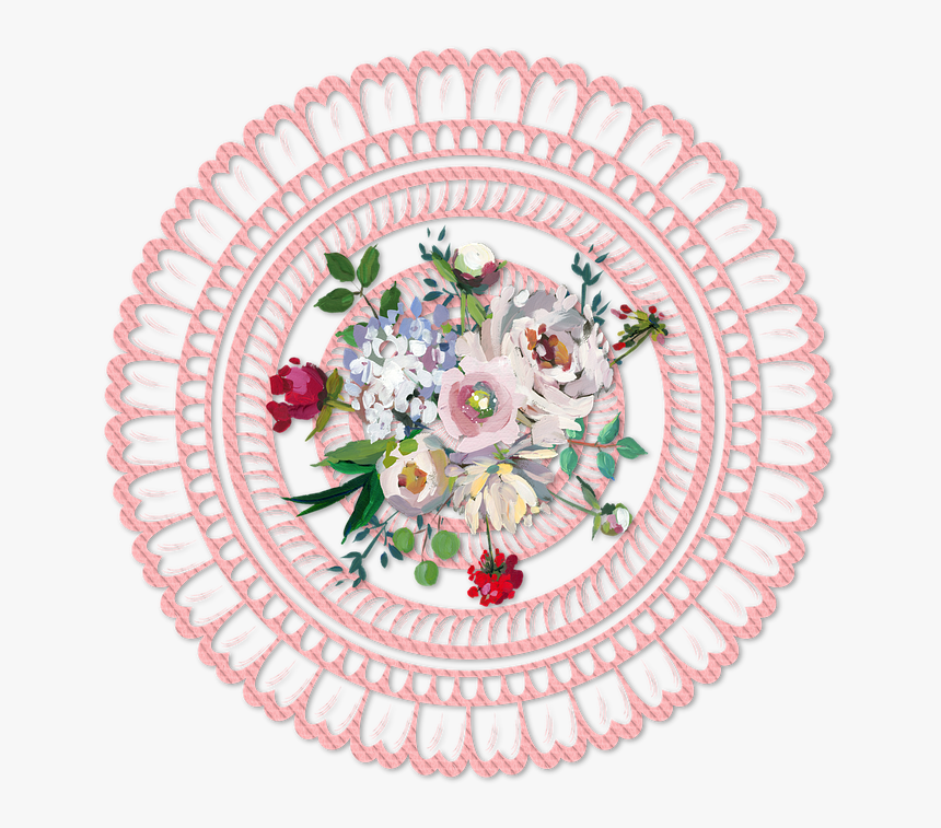 Lace, Scrapbook, Side, Embroidery, Rose, Flowers, Pink - Criminal Justice System Philippines Five Pillars, HD Png Download
