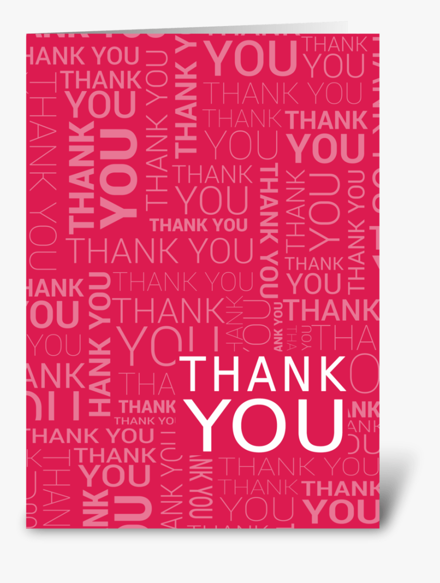 Thank You Greeting Card - Graphic Design, HD Png Download