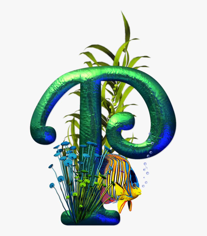 Tropical Alphabet Fish Art, HD Png Download