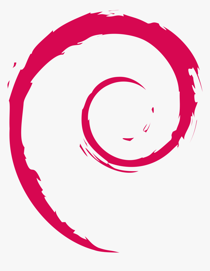 Svg Swirls Vector - Debian Logo, HD Png Download