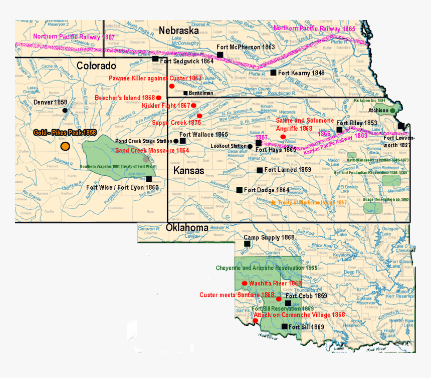 Fort Sedgwick Fort Laramie Map, HD Png Download