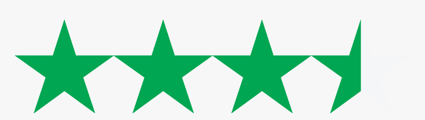 1 5 Star Rating Clipart , Png Download - 1 Star Google Reviews, Transparent Png