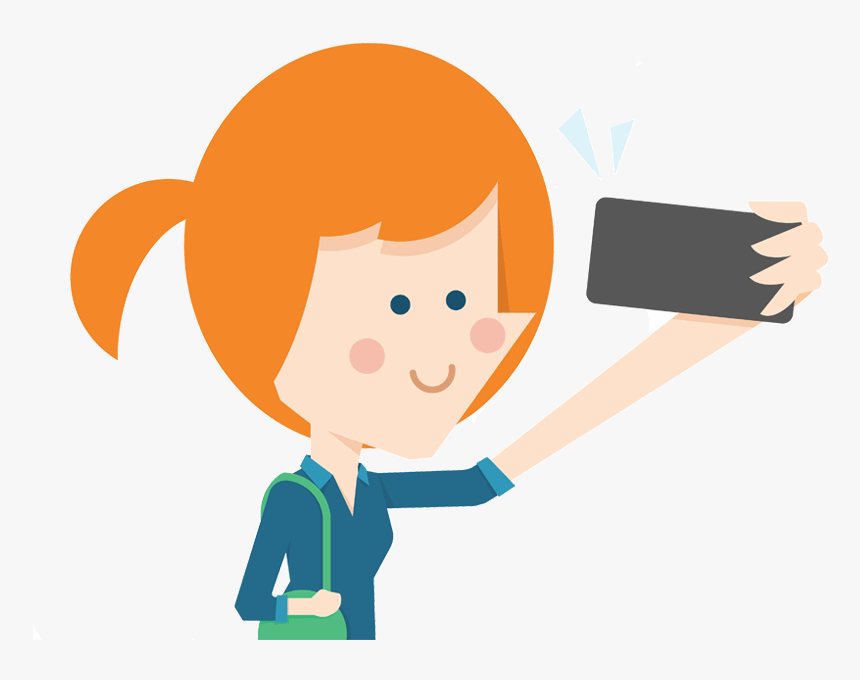 Flosocial Taking A Selfie - Sentimientos Positivos Y Negativos, HD Png Download