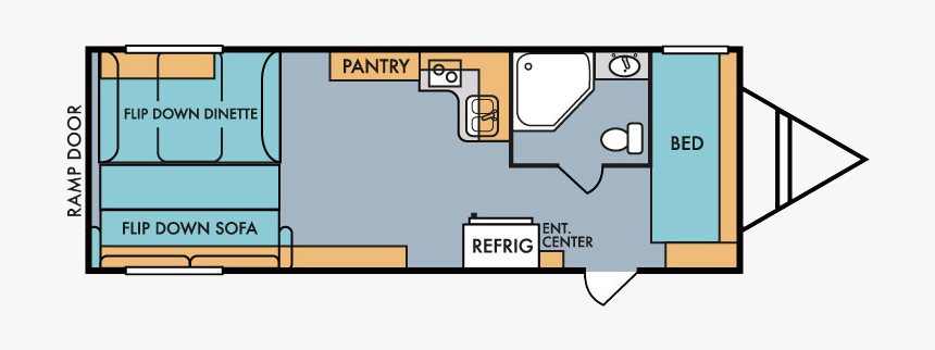 2020 Riverside Rv Retro 827r Floorplan, HD Png Download