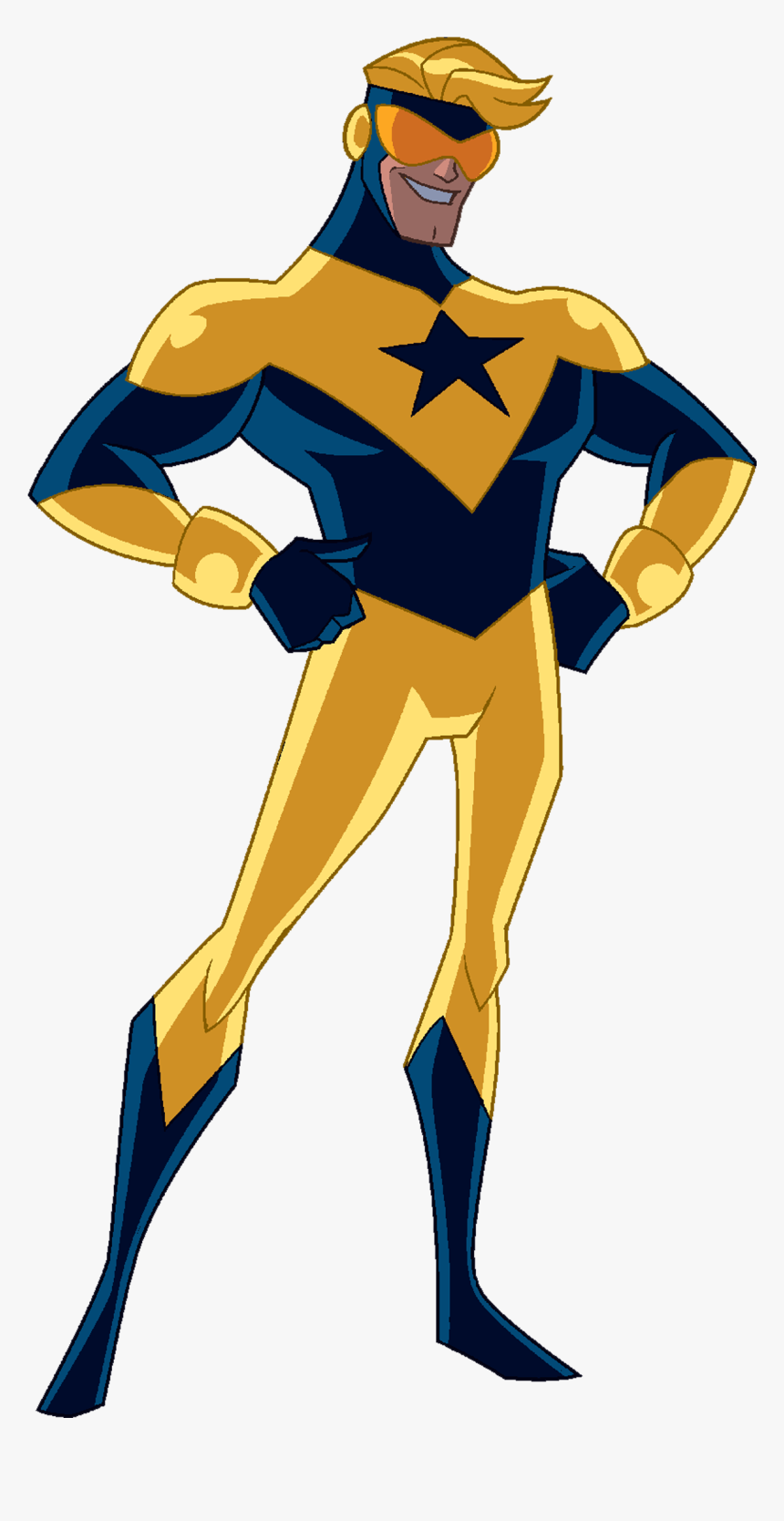 Action Hero Clipart Jpg Transparent Download Boostergold - Justice League Action Booster Gold, HD Png Download