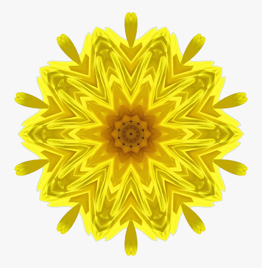 Sunflower Kaleidoscope - Sunflower, HD Png Download