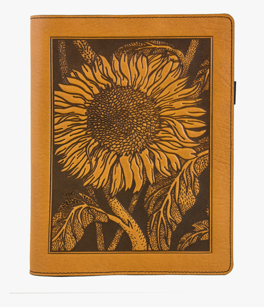 Leather Composition Notebook Cover - Leather Sunflower Cases, HD Png Download