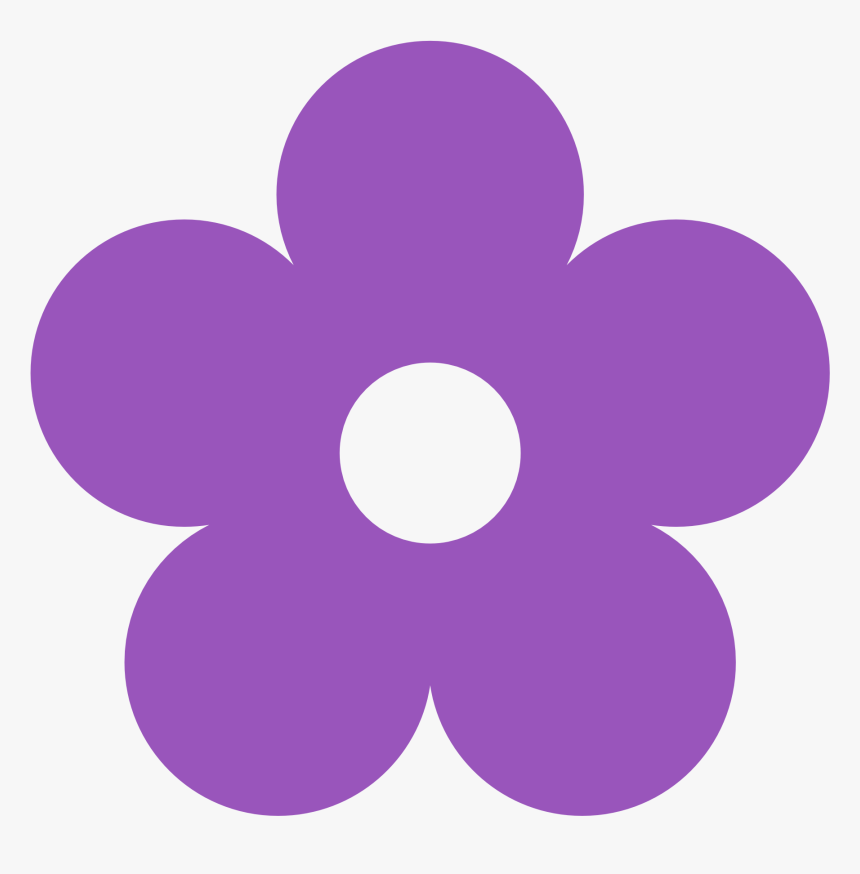 Purple Flower Clip Art, HD Png Download