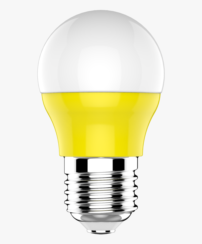 E27 Led Colour Bulb 3w Yellow - Fluorescent Lamp, HD Png Download
