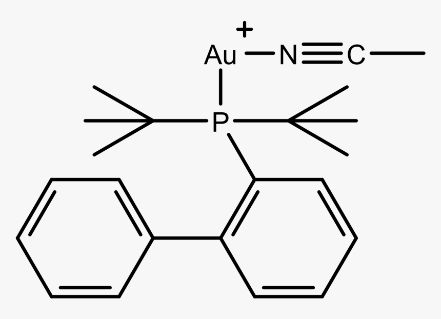 Acetonitrile 2 Biphenyl Di Tert Butylphosphine Gold - S )-( 1 Chloropropyl Benzene, HD Png Download