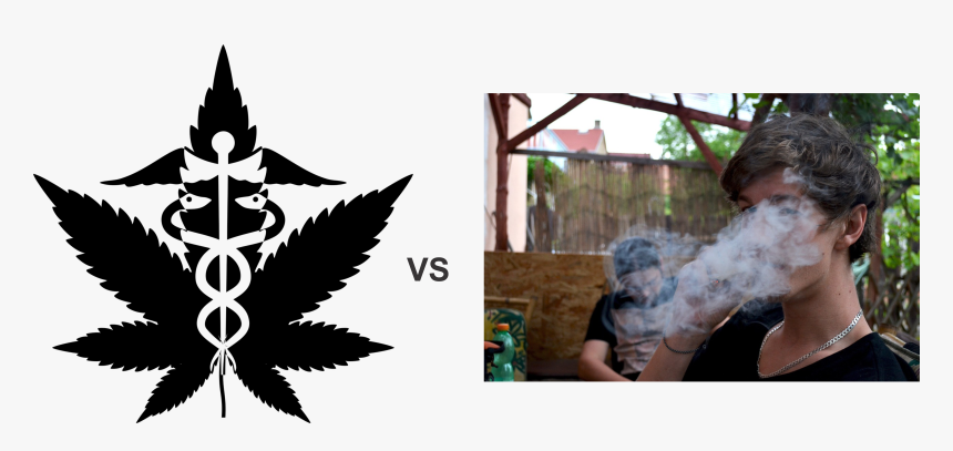 Recreational Vs Medical Marijuana - Medical Marijuana Svg Free, HD Png Download
