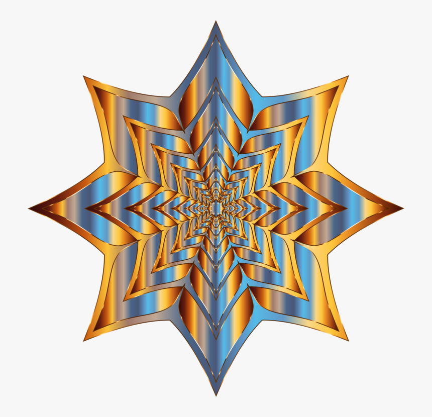 Star,symmetry,symbol - Clip Art, HD Png Download