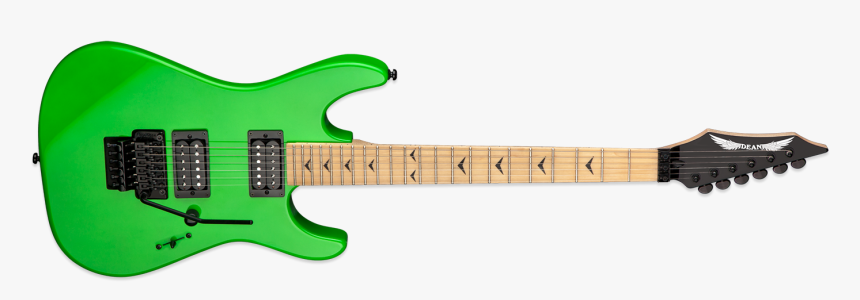 Dean Custom Zone Floyd Ii Nuclear Green - Dean Czone Ii F, HD Png Download