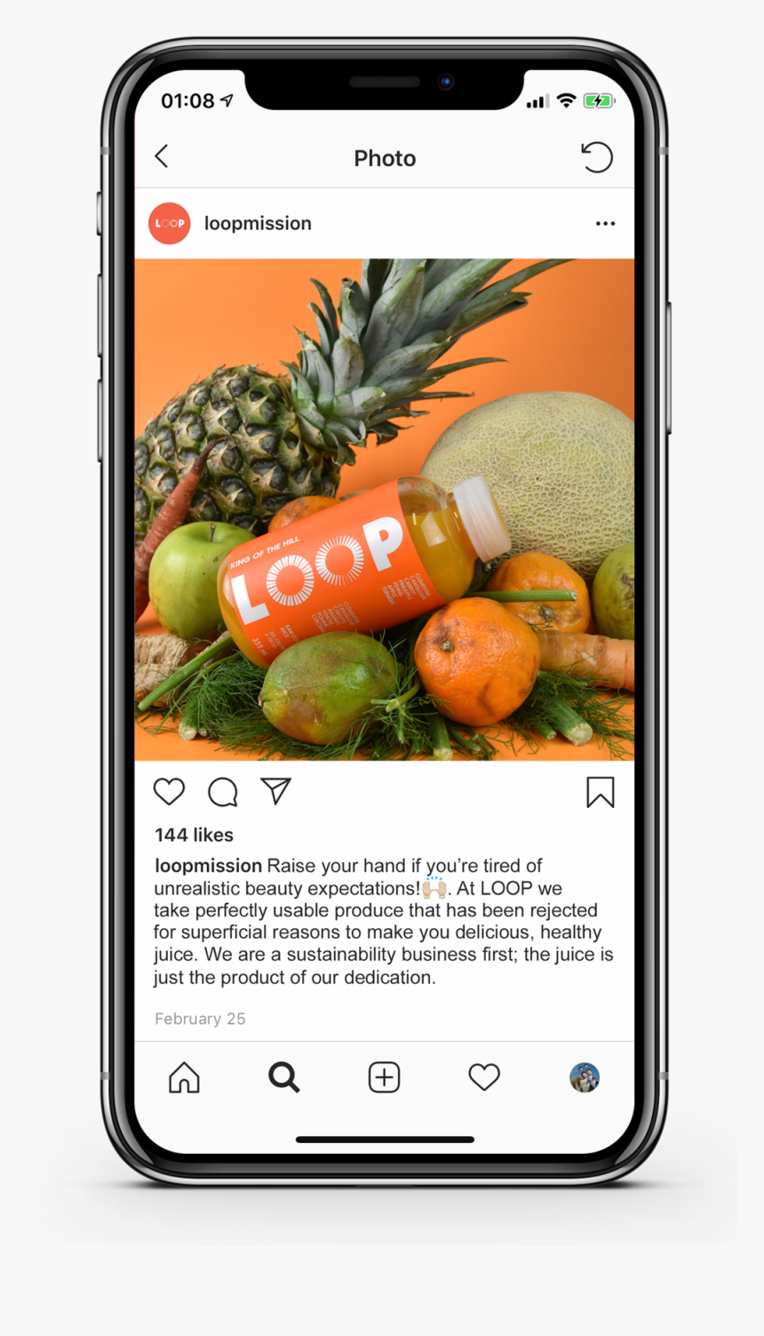 Loopinstamockup1, HD Png Download