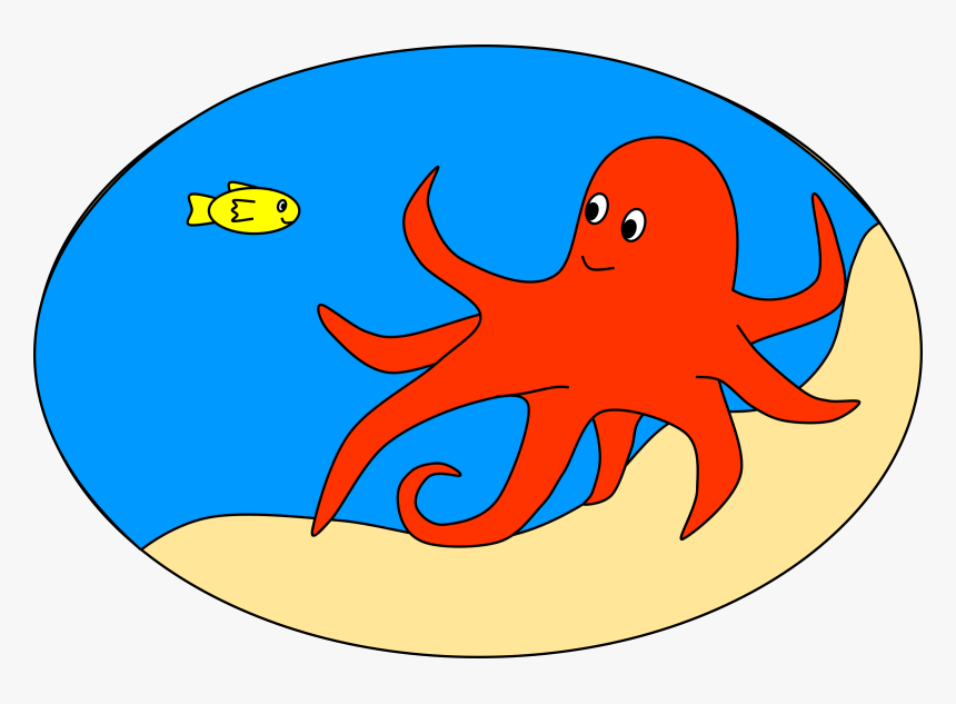 Cartoon Octopus In Sea Clipart , Png Download, Transparent Png