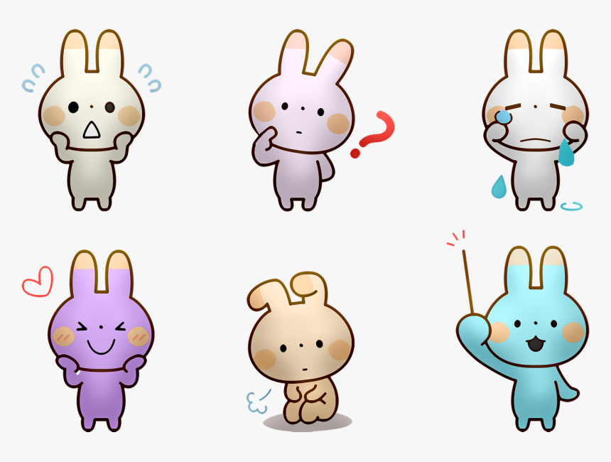 Rabbit, Easter, Pastel, Bunny, Hare, Cute, Animal, - Rabbit, HD Png Download