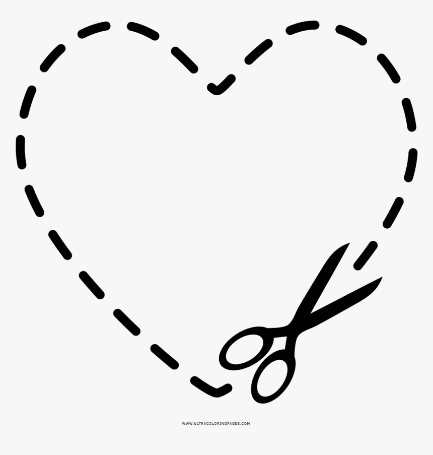 Heart Coloring Page - Drawing, HD Png Download