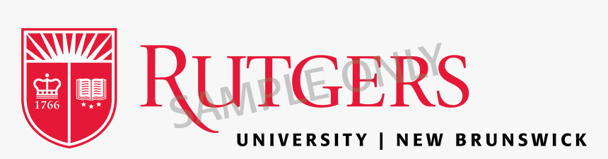 Rutgers University-new Brunswick Signature With Shield - Rutgers University New Brunswick Logo, HD Png Download