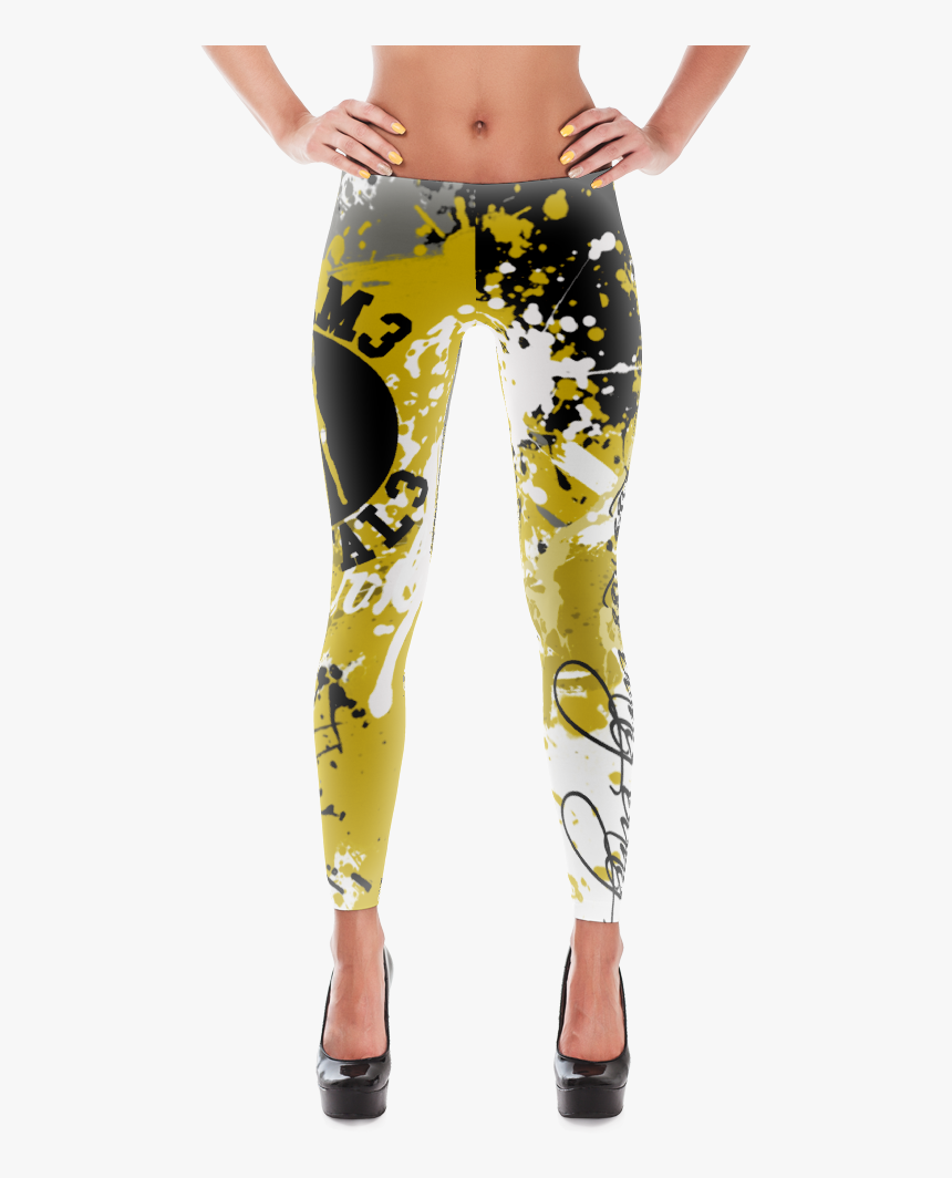 Ff Gold Splatter Leggings - Body Painted Leggings, HD Png Download