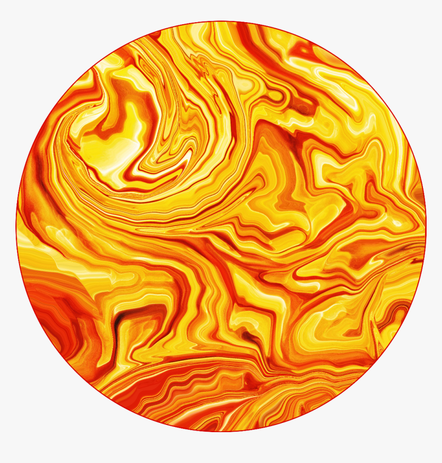 Yellow Red Fire Dragon Gold Brilliant Flame Hot Water - Circle, HD Png Download