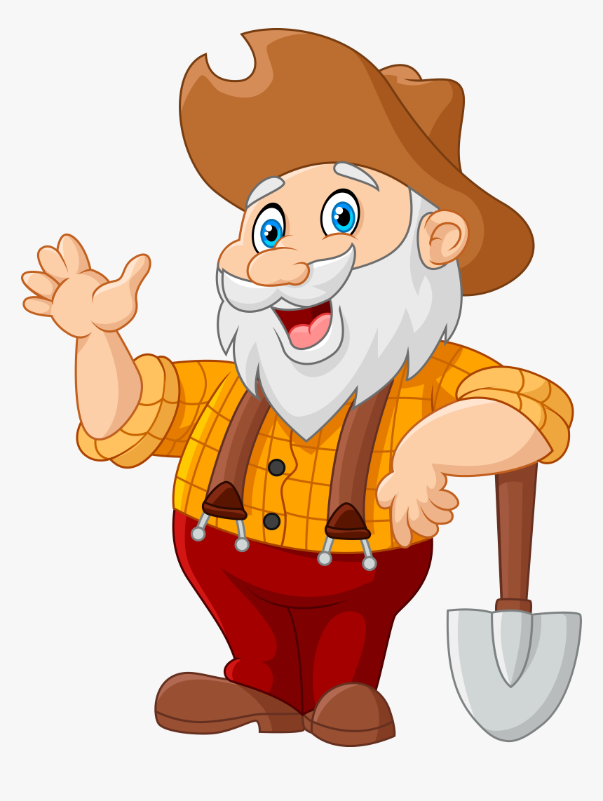 Angry Gold Miner Clipart Vector Transparent Library - Gold Miner Clipart, HD Png Download