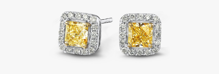 05 Claw Set My Girl Fancy Yellow Diamond Micro Set - Пусеты С Желтыми Бриллиантами, HD Png Download