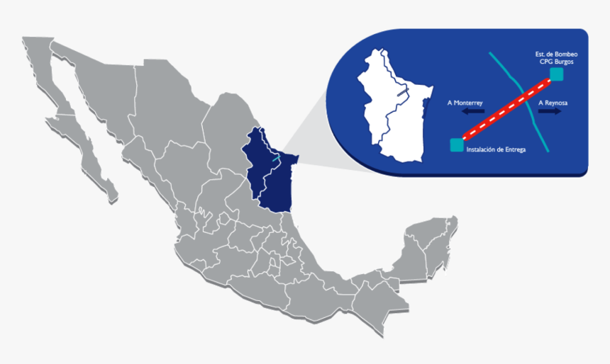 Estados Del Noreste De Mexico, HD Png Download