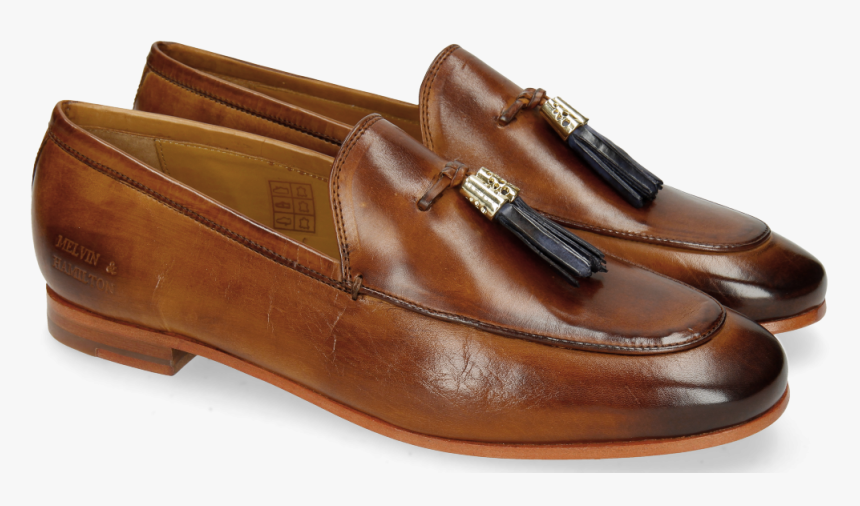 Loafers Scarlett 3 Cognac Tassel Navy - Melvin Hamilton Scarlett 1, HD Png Download