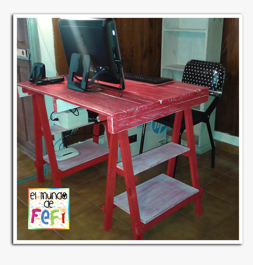 Escritorio Hecho Con Palets - Table, HD Png Download