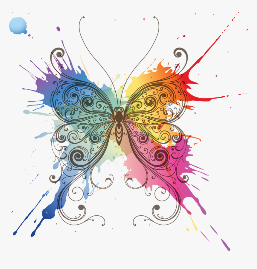 Butterfly Abstract, HD Png Download