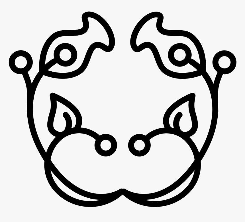 Floral Bell Outline With Leaves And Vines Design - Floral Design, HD Png Download