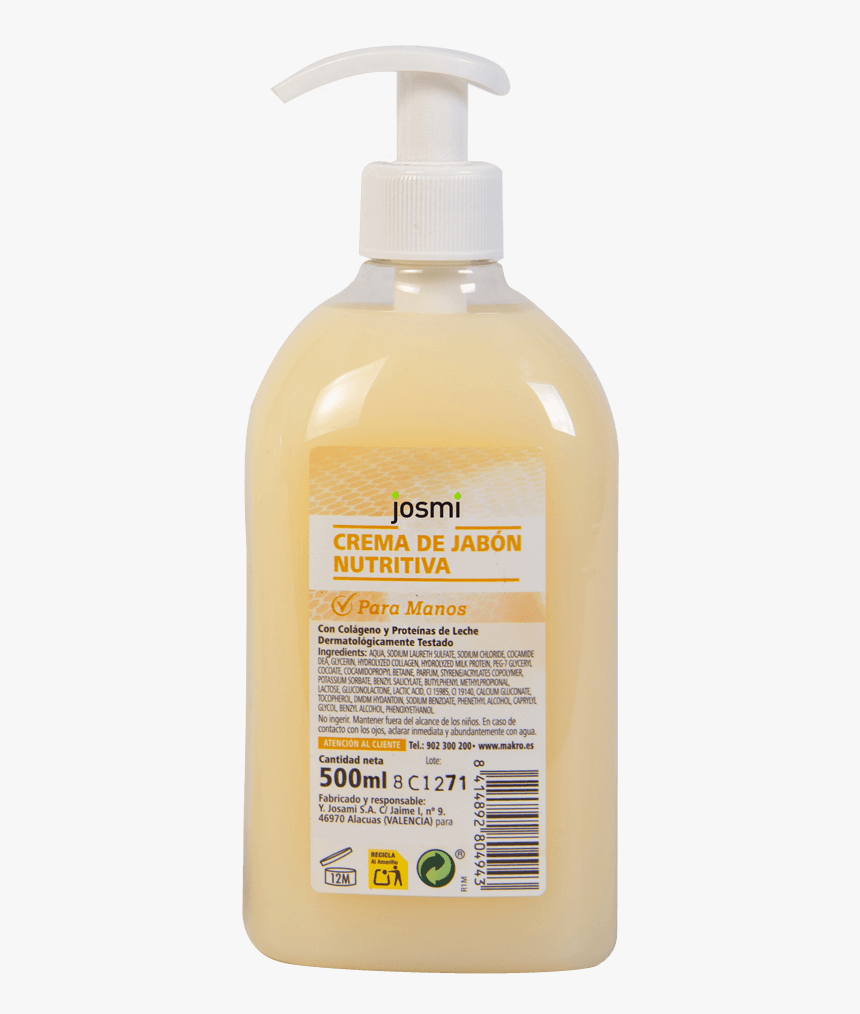 Jabón En Crema Nutritiva De Manos Josmi - Milk And Honey Soap, HD Png Download