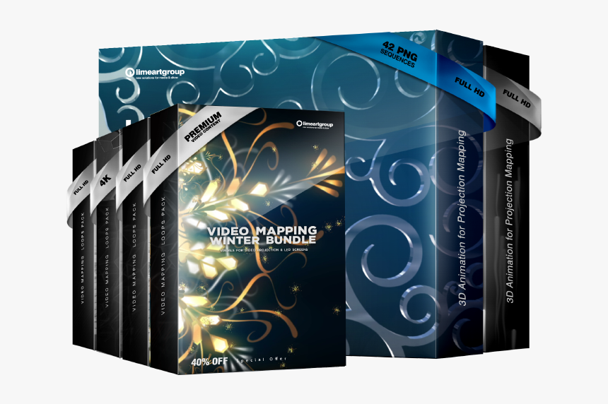 Video Mapping Winter Bundle - Graphic Design, HD Png Download