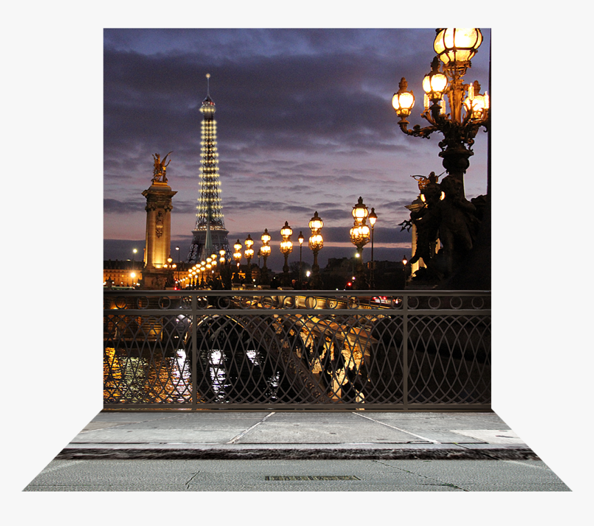 Paris Bridge With Eiffel Tower - Paris Backdrop For Photography, HD Png Download