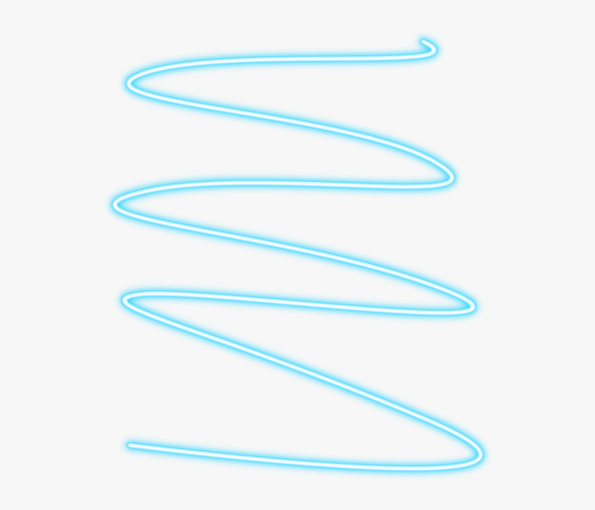 #swirl #spiral #body #bodtswirl #blue #trend #tumblr - Neon Swirl Transparent Background, HD Png Download