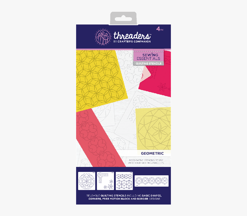 Crafter's Companion Threaders Quilt Stencil 4, HD Png Download