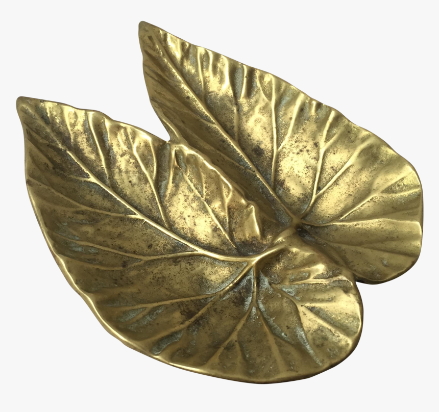 Virginia Metal Crafters Brass Begonia Leaf On Chairish - Bronze, HD Png Download