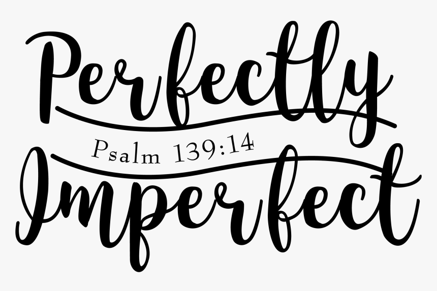 Perf Imperf-letters Through Lines - Calligraphy, HD Png Download