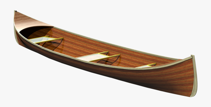 Strip Planked Adirondack Guide Boat - Canoe, HD Png Download