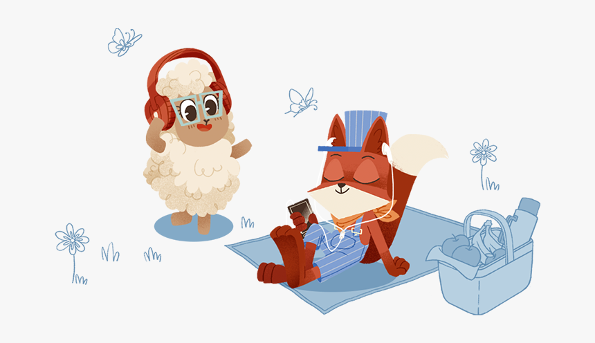 Fox & Sheep Audio High Quality Audio Productions For - Cartoon, HD Png Download