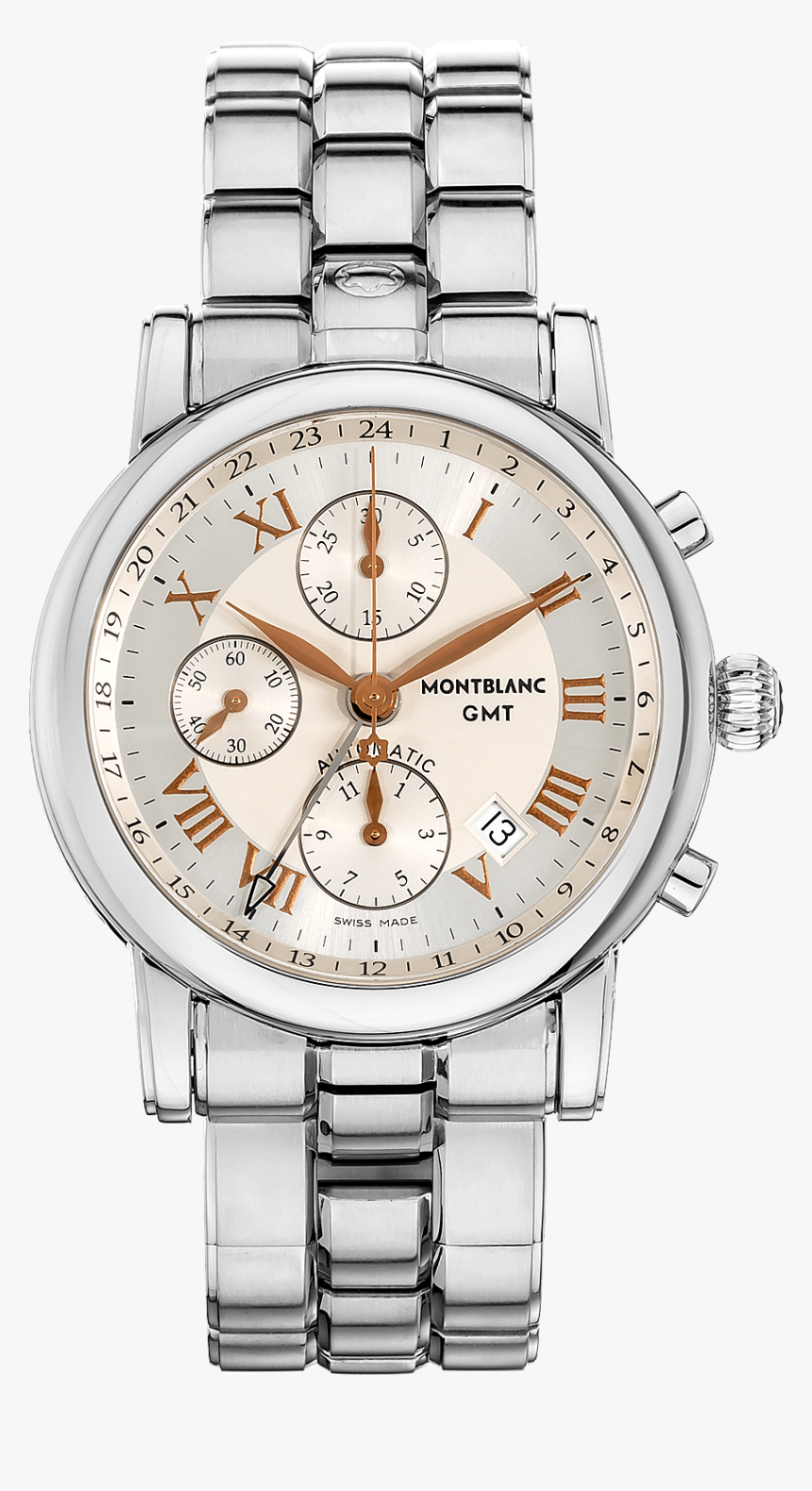 Star Gmt Chronograph Stainless Steel Automatic - Analog Watch, HD Png Download