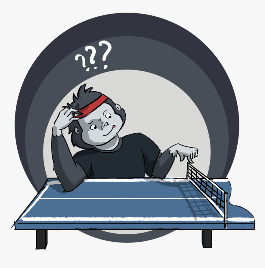 Size Of A Ping Pong Table - Cartoon, HD Png Download