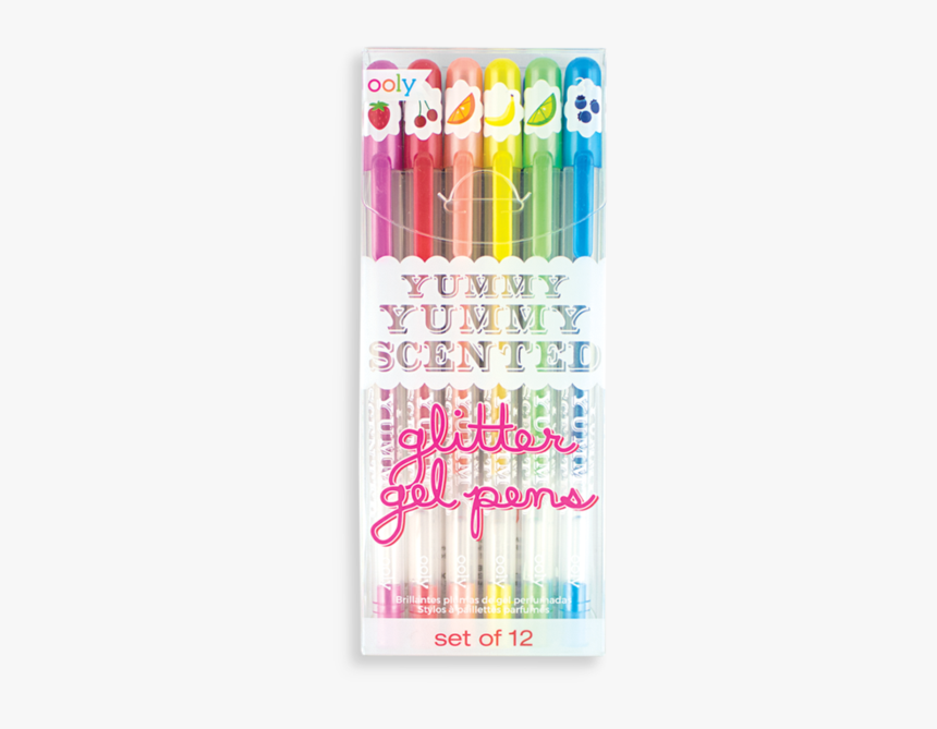 Yummy Yummy Scented Colored Glitter Gel Pens 

 
 Data - New Yummy Yummy Scented Glitter Gel Pens, HD Png Download