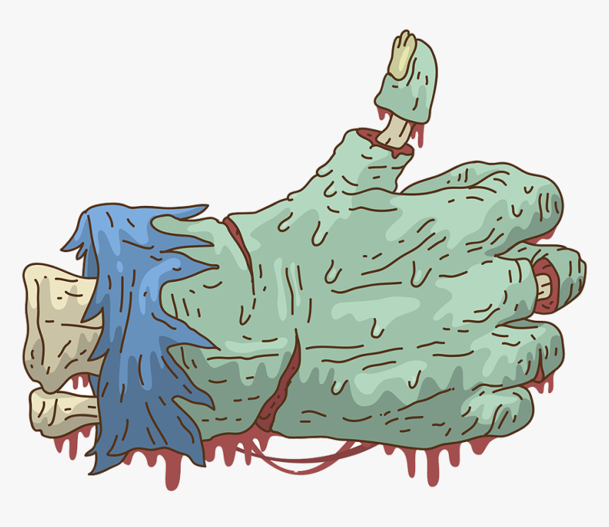 Transparent Zombie Arm Clipart - Frankenstein Hand Clipart, HD Png Download