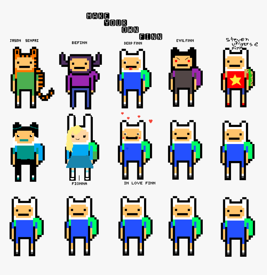 Draw Your Own Finn - Zombie Finn, HD Png Download