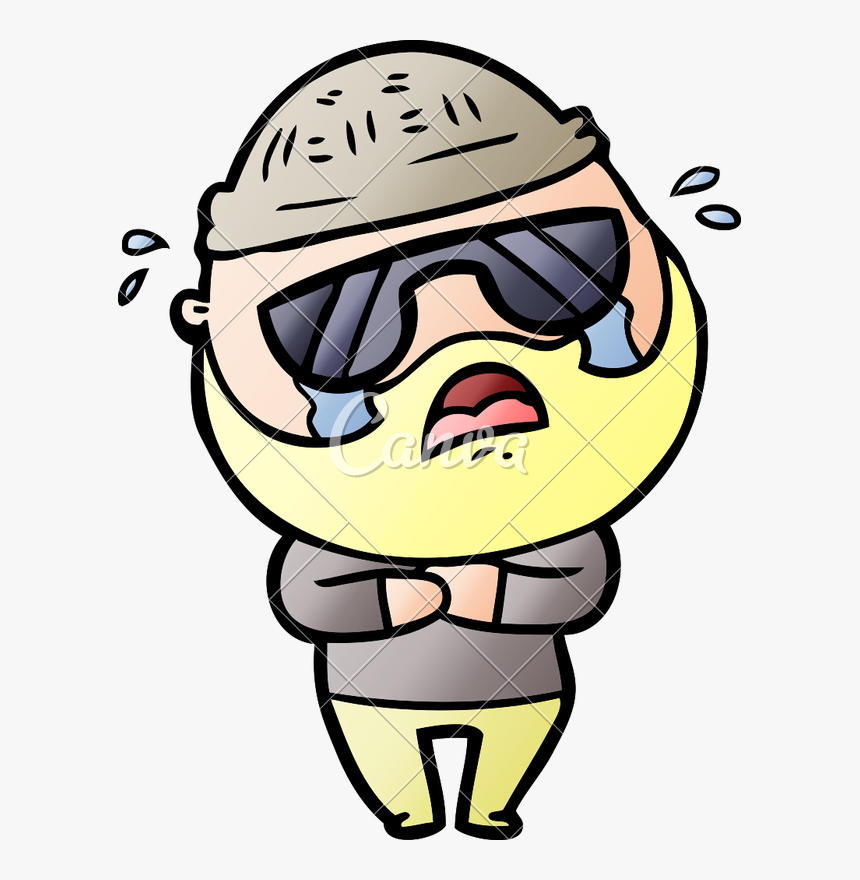 Bearded Wearing Sunglasses Icons - Cartoon Axe In Head, HD Png Download