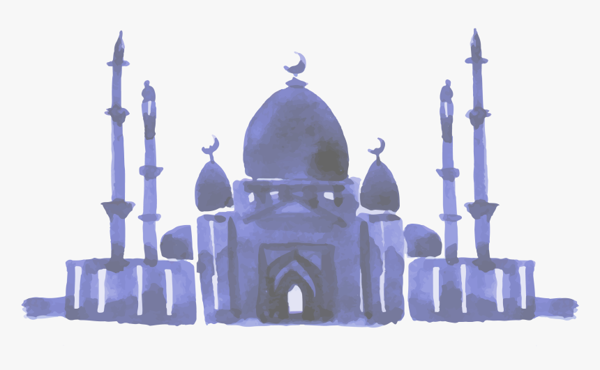 Svg Royalty Free Hand Painted Islamic Architecture - New Year Wishes In Islamic Way, HD Png Download