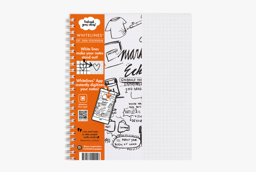 Whitelines Notebook Staples, HD Png Download